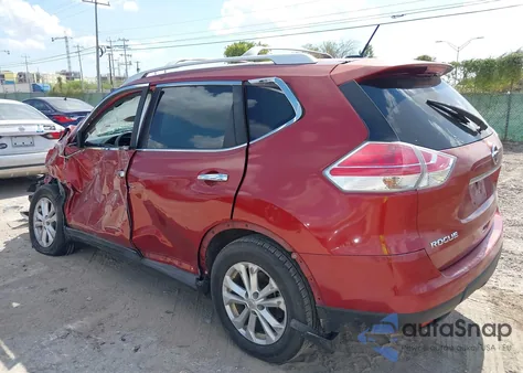2016 Nissan Rogue Sv из США, поврежденный, VIN KNMAT2MT0GP718418